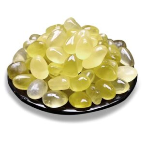 SigMntun Polished Citrine Crystals Quartz, 72pcs 0.5in