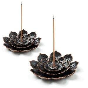GARMOLY Lotus Brass Incense Sticks Holder