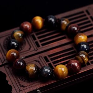 SODCAW Tiger Eye Bracelet, 10 mm