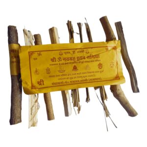 BHAVICREATION Navgrah Hawan Samidha, Nine-Planet Wood Set