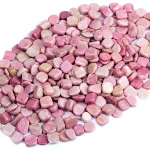 ZenQ 1 lb Rhodonite Tumbled Stone Chips Crushed Natural Crystal Quartz Pieces