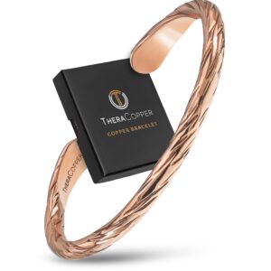 TheraCopper Pure Copper Bracelets for Women & Men, Cuff
