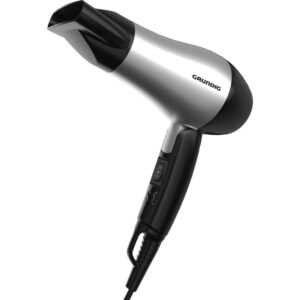 Grundig HD 2200 hair dryer 1200 W Black, Silver