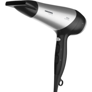 Grundig HD 6080 B hair dryer 2200 W Black, Silver