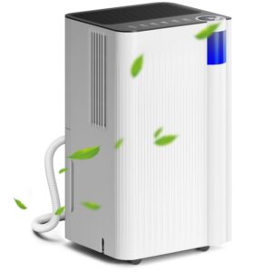 HOMCOM 12L/Day Dehumidifier, with Filter - White
