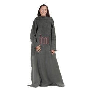 Mad Monkey 2000051 electric blanket Electric heated wrap Grey Fleece