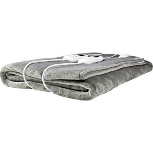 Nedis PEBL130CWT2 electric blanket 120 W Grey, White Fleece,